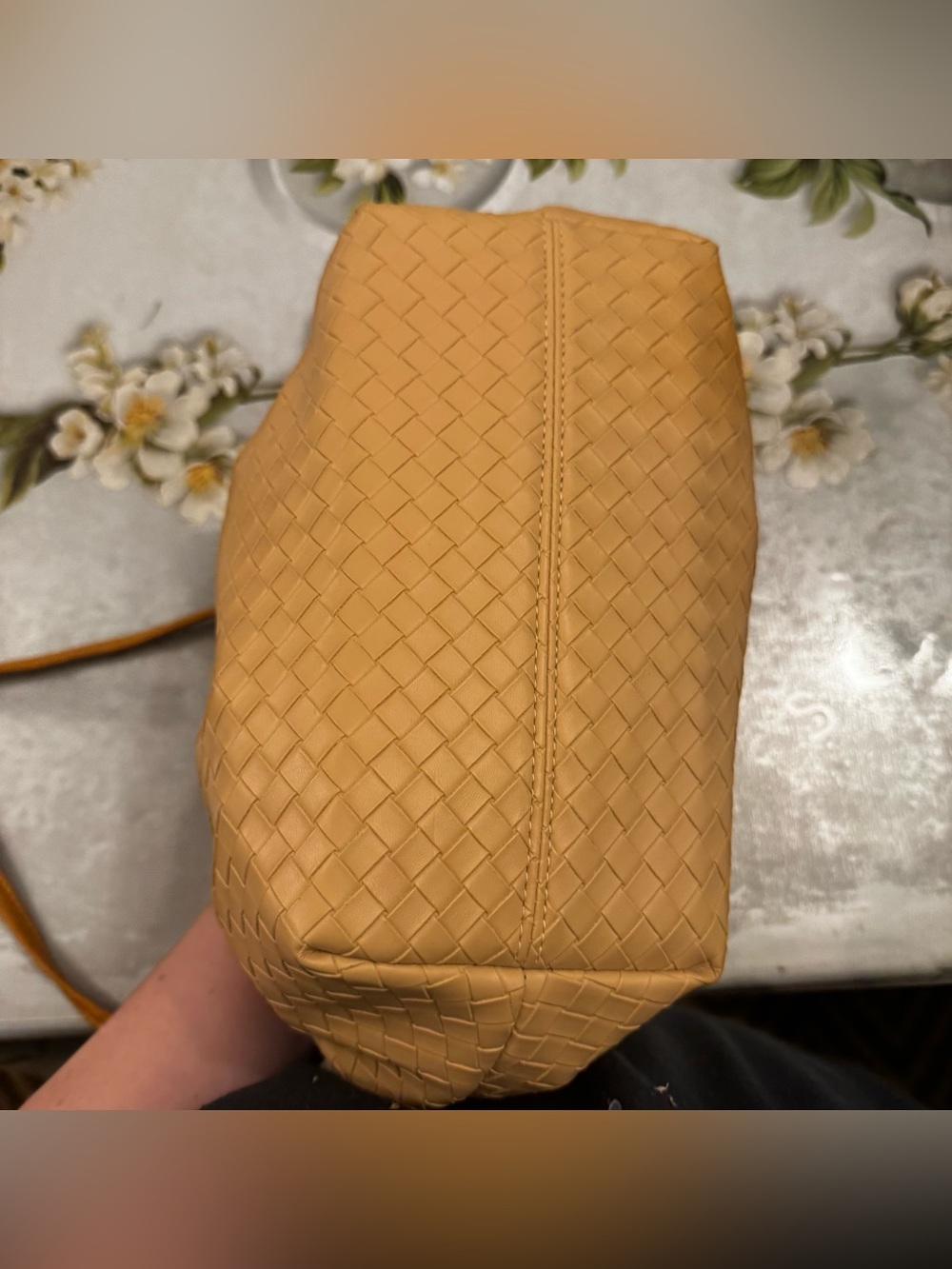 Woven Fashion Mustard Shoulder Bag - Picture 9 of 9
